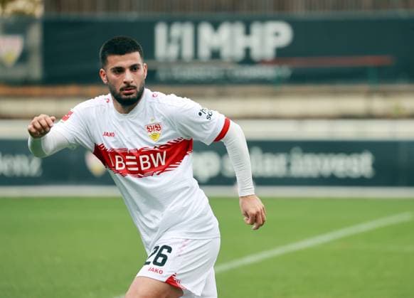 09.10.25 VfB Stuttgart - SV Elversberg Deutschland, Stuttgart, 09.10.2025, Fussball, Bundesliga, Testspiel, VfB Stuttgart - SV Elversberg: Deniz Undav (VfB Stuttgart).