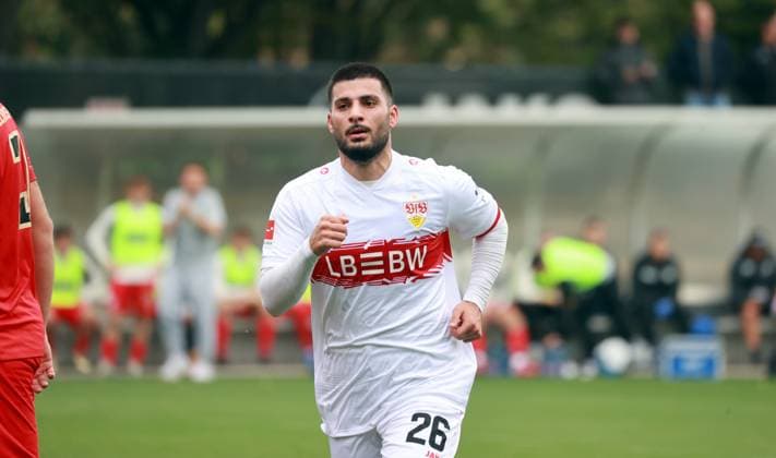 09.10.25 VfB Stuttgart - SV Elversberg Deutschland, Stuttgart, 09.10.2025, Fussball, Bundesliga, Testspiel, VfB Stuttgart - SV Elversberg: Deniz Undav (VfB Stuttgart).