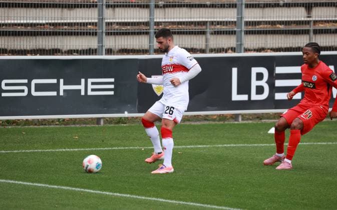 09.10.25 VfB Stuttgart - SV Elversberg Deutschland, Stuttgart, 09.10.2025, Fussball, Bundesliga, Testspiel, VfB Stuttgart - SV Elversberg: Deniz Undav (VfB Stuttgart).