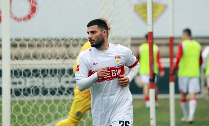 09.10.25 VfB Stuttgart - SV Elversberg Deutschland, Stuttgart, 09.10.2025, Fussball, Bundesliga, Testspiel, VfB Stuttgart - SV Elversberg: Deniz Undav (VfB Stuttgart).