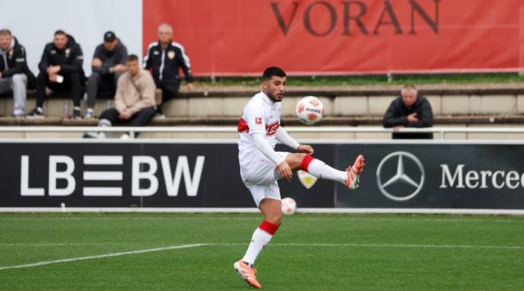 BAU 09.10.2025 Stuttgart Fußball VfB Stuttgart vs. SV Elversberg, Deniz Undav (VfB)