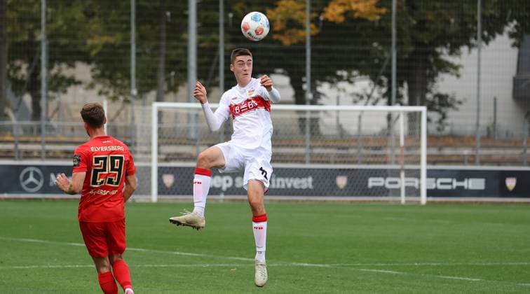 BAU 09.10.2025 Stuttgart Fußball VfB Stuttgart vs. SV Elversberg, Tim Köhler (VfB)