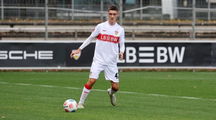 BAU 09.10.2025 Stuttgart Fußball VfB Stuttgart vs. SV Elversberg, Tim Köhler (VfB)