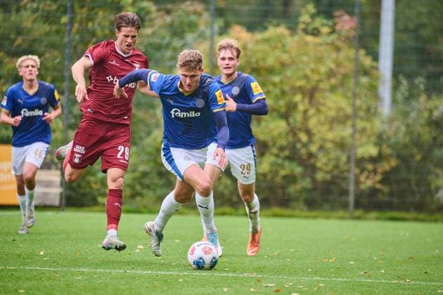 09.10.2025, Fußball, Herren, Testspiel, Freundschaftsspiel, Saison 2025 2026, Holstein Kiel - Aarhus GF Phil Harres Kiel Holstein-Stadion, Projensdorf, T Schleswig-Holstein Deutschland