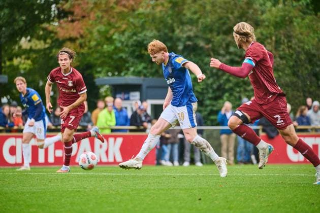 09.10.2025, Fußball, Herren, Testspiel, Freundschaftsspiel, Saison 2025 2026, Holstein Kiel - Aarhus GF Robert Wagner Kiel Holstein-Stadion, Projensdorf, T Schleswig-Holstein Deutschland