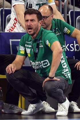 09.10.2025, xrekx, Handball Daikin HBL, Rhein Neckar Loewen - Frisch AUF! Göppingen v.l. Ben Matschke (FRISCH AUF! Goeppingen) (DFL DFB REGULATIONS PROHIBIT ANY USE OF PHOTOGRAPHS as IMAGE SEQUENCES and or QUASI-VIDEO) Mannheim