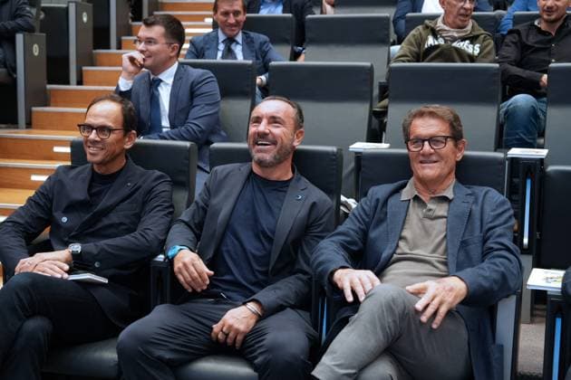 Paolo Bedin, Christian Brocchi, Fabio Capello attend the screening of the documentary The Great Race Photo Finish Scudetto, 9 October 2025, Milan (photo Gian Mattia D™Alberto Lapresse) Paolo Bedin, Christian Brocchi, Fabio Capello alla proiezione del docufilm The great race photo finish Scudetto, 9 ottobre 2025, Milano (photo Gian Mattia D™Alberto Lapresse)  Copyright: xGianxMattiaxD Albertox-xLaPressex