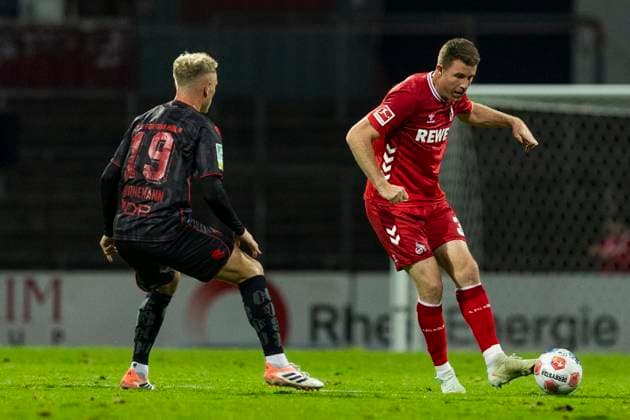 Cologne Cup 2025; 09.10.2025 Timo Bornemann (Fortuna Köln, 19), Dominique Heintz (1. FC Köln, 3) beim Cologne Cup 2025 im Spiel 1. FC Köln gegen Fortuna Köln am 09.10.2025 im Südstadion in Köln Copyright: xBEAUTIFULxSPORTS Meuselx
