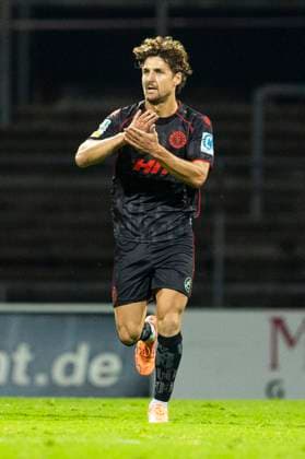 Cologne Cup 2025; 09.10.2025 Enzo Wirtz (Fortuna Köln, 9) jubelt nach seinem Tor zum 1:1 Ausgleich beim Cologne Cup 2025 im Spiel 1. FC Köln gegen Fortuna Köln am 09.10.2025 im Südstadion in Köln Copyright: xBEAUTIFULxSPORTS Meuselx