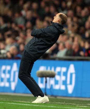 England manager Thomas Tuchel reacts England v Wales, International Friendly, Länderspiel, Nationalmannschaft Football, Wembley Stadium, London, UK - 09 Oct 2025London Wembley Stadium United Kingdom EDITORIAL USE ONLY No use with unauthorised audio, video, data, fixture lists, club league logos or live services. Online in-match use limited to 120 images, no video emulation. No use in betting, games or single club league player publications. Copyright: xKieranxMcManus Shutterstockx 15522902ac