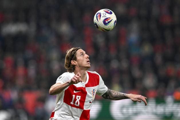 Czechia v Croatia - FIFA World Cup, WM, Weltmeisterschaft, Fussball 2026 Qualifier Kristijan Jakic of Croatia during the FIFA World Cup 2026 qualifier match between Czechia and Croatia at Fortuna Arena on October 9, 2025 in Prague, Czech Republic.  MarkoxLukunic PIXSELL