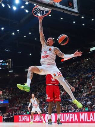 Daniel Theis (AS Monaco) during Olimpia Milano vs AS Monaco, Basketball Euroleague match in Assago (MI), Italy, October 09 2025  Copyright: xSavinoxPaolella IPAxSportx xipa-agency.netx xx IPA_66359766 IPA_Agency_IPA66359766