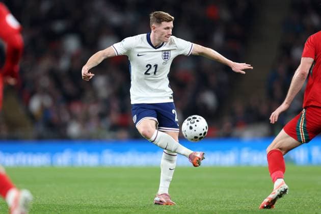 England v Wales 09 October 2025, London - International Football Friendly - England v Wales - Elliot Anderson of England - Photo: Charlotte Wilson Offside. London UK Copyright: xCharlottexWilsonx xOffsidexOffside