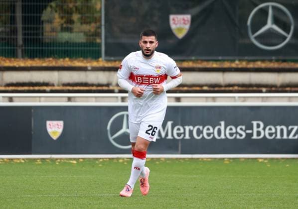 09.10.25 VfB Stuttgart - SV Elversberg Deutschland, Stuttgart, 09.10.2025, Fussball, Bundesliga, Testspiel, VfB Stuttgart - SV Elversberg: Deniz Undav (VfB Stuttgart).