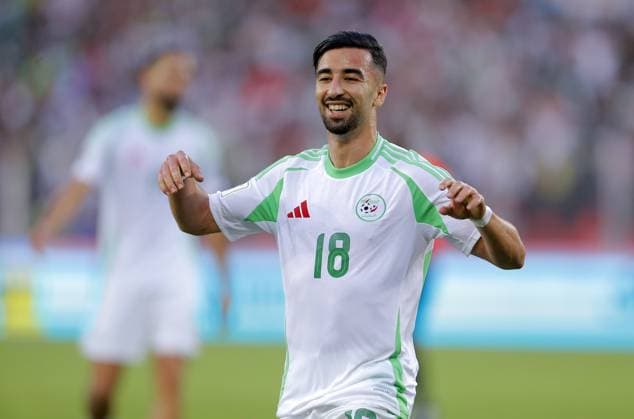 Algeria v Somalia - 2026 FIFA World Cup, WM, Weltmeisterschaft, Fussball Qualifier Algeria player Mohamed El Amine Amour celebrates after scoring a goal during the 2026 FIFA World Cup Qualifiers soccer match between Somalia and Algeria in Oran, Algeria, on October 9, 2025 Oran Algeria  Copyright: xAPPx originalFilename:app-notitle251009_npPWY.jpg