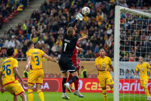 Ionut Radu, Rumaenien vs. Moldawien, Fussball, Freundschaftsspiel, Laenderspiel, 09.10.2025 Bukarest Bukarest Rumaenien