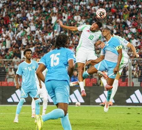 World Cup Qualifiers - Algeria v Somalia Youcef Belaïli of the Algerian national soccer team during Algeria v Somalia compete for a World Cup qualifying match at Miloud Hadefi Stadium in Bir El Djir. Bir El Djir, Algérie, October 9, 2025. Photo by Hamza Bouhara ABACAPRESS.COM Oran Algeria  Copyright: xBouharaxHamza ABACAx