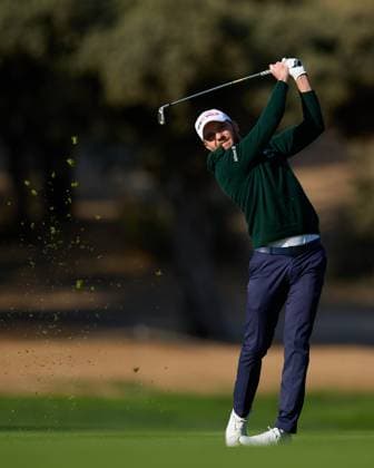 Open de Espa–a presented by Madrid 2025 - Day Two Maximilian Kieffer of Germany plays his second shoot on the first hole during the Open de Espa–a presented by Madrid 2025 at Club de Campo Villa de Madrid on October 10, 2025, in Madrid, Spain. Madrid Club de Campo Villa de Madrid Madrid Spain RL_OpESP_DPWT_000241 Copyright: xRicardoxLarreinax