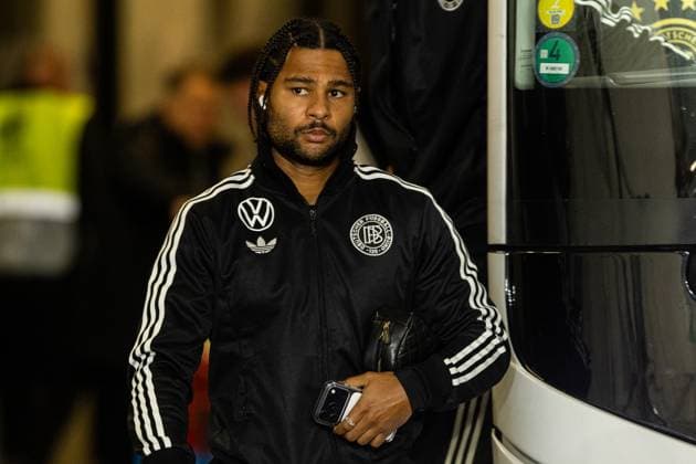 WM-Qualifikation Europa: Deutschland - Luxemburg; 10.10.2025 Serge Gnabry (Deutschland, 20) WM-Qualifikation Europa: Deutschland - Luxemburg; PreZero-Arena, Sinsheim; 10.10.2025 DFB regulations prohibit any use of photographs as image sequences and or quasi video. Copyright: xBEAUTIFULxSPORTS Buriakovx