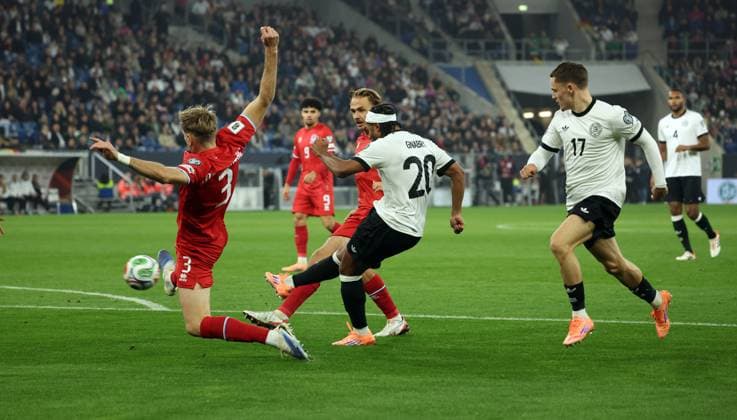 10.10.25 Deutschland - Luxemburg Deutschland, Sinsheim, 10.10.2025, Fussball, WM-Qualifikation, Deutschland - Luxemburg: Serge Gnabry (Deutschland); Tor 1:0 Gnabry.