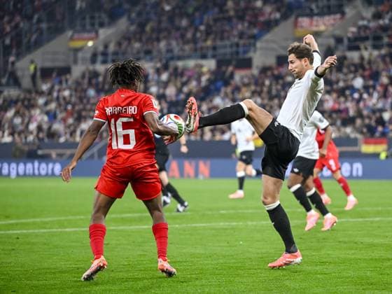 Leandro Barreiro (Luxembourg) und Leon Goretzka (Germany) battle for the ball during the FIFA World Cup, WM, Weltmeisterschaft, Fussball 2026 qualifier match between Germany and Luxembourg at PreZero-Arena on October 10, 2025 in Sinsheim, Germany. (Photo by Harry Langer DeFodi Images) Leandro Barreiro Luxembourg and Leon Goretzka Germany battle for the ball during the FIFA World Cup 2026 qualifier match between Germany and Luxembourg at PreZero Arena on October 10, 2025 in Sinsheim, Germany Photo by Harry Langer DeFodi Images