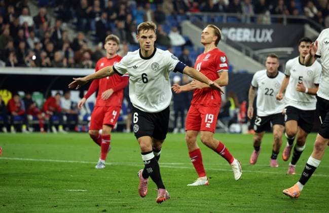 10.10.25 Deutschland - Luxemburg Deutschland, Sinsheim, 10.10.2025, Fussball, WM-Qualifikation, Deutschland - Luxemburg: Joshua Kimmich (Deutschland); Jubel Tor Elfmeter 2:0 Kimmich.