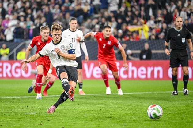 Joshua Kimmich (Germany) scores his team s second goal during the FIFA World Cup, WM, Weltmeisterschaft, Fussball 2026 qualifier match between Germany and Luxembourg at PreZero-Arena on October 10, 2025 in Sinsheim, Germany. (Photo by Harry Langer DeFodi Images) Joshua Kimmich Germany scores his team s second goal during the FIFA World Cup 2026 qualifier match between Germany and Luxembourg at PreZero Arena on October 10, 2025 in Sinsheim, Germany Photo by Harry Langer DeFodi Images