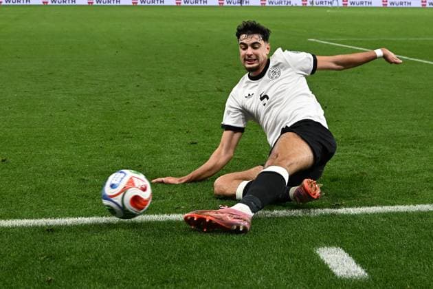 10.10.2025, xsltx, Fussball WM-Qualifikation 2026, Deutschland - Luxemburg v.l. Aleksandar Pavlovic (Deutsche Fussball Nationalmannschaft DFB) (DFL DFB REGULATIONS PROHIBIT ANY USE OF PHOTOGRAPHS as IMAGE SEQUENCES and or QUASI-VIDEO) Sinsheim