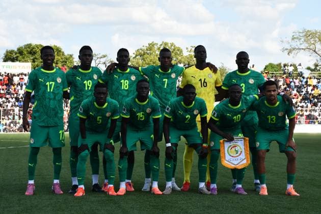 South Sudan v Senegal - 2026 FIFA World Cup, WM, Weltmeisterschaft, Fussball Qualifiers JUBA, SOUTH SUDAN - OCTOBER 10: Players of Senegal pose for a team photo ahead of the 2026 FIFA World Cup qualifier at the National Stadium in Juba, the capital of South Sudan, on October 10, 2025. Lino Ginaba Anadolu Juba South Sudan. Editorial use only. Please get in touch for any other usage.  Copyright: x2025xAnadoluxLinoxGinabax
