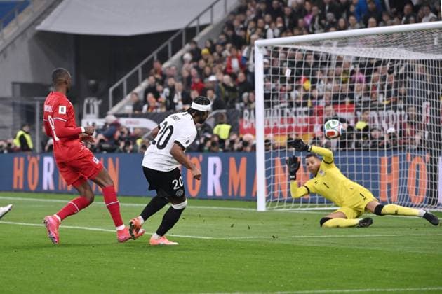Serge Gnabry (Deutschland) erzielt das Tor zum 3:0 10.10.2025, FIFA WM Qualifikation Europa 2025 26, 7. Spieltag Deutschland - Luxemburg Sinsheim PreZero-Arena Nordrhein Westfalen Deutschland