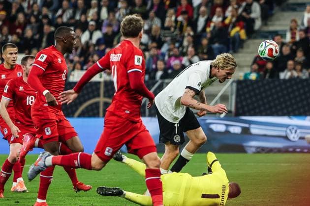 Fussball, UEFA European Qualifiers WM Qualifikation Europa Gruppe A - 7.Spieltag Deutschland - Luxemburg 10.10.2025, PreZero Arena Nick Woltemade (Deutschland, 11) Sinsheim PreZero Arena Baden-Württemberg Deutschland