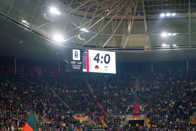 Fussball: FIFA WM Qualifikation Europa 2025 26, 7. Spieltag - Deutschland vs Luxemburg - PreZero-Arena (Sinsheim): Tor und Torjubel zum 4:0 durch Joshua Kimmich (Deutschland, 6) Sinsheim Baden-Württemberg Deutschland Copyright: xJOERANxSTEINSIEKx