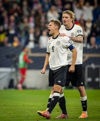 Sinsheim, Germany. 10th Oct 2025. Torjubel: Joshua Kimmich (DFB) Germany - Luxembourg Deutschland - Luxemburg 10.10.2025