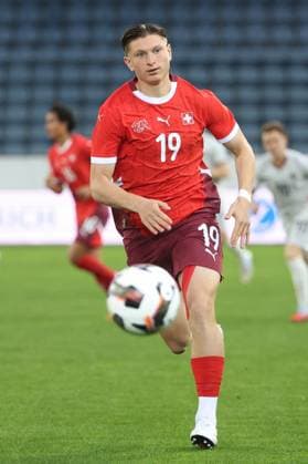 U21, U 21 Schweiz - Island Alessandro Vogt (Schweiz U21) 10.10.2025 Swissporarena Luzern, SCHWEIZ, Saison 2025 2026 Herren Fussball U21 EM Qualifikation Schweiz - Island Alessandro Vogt (Schweiz U21)