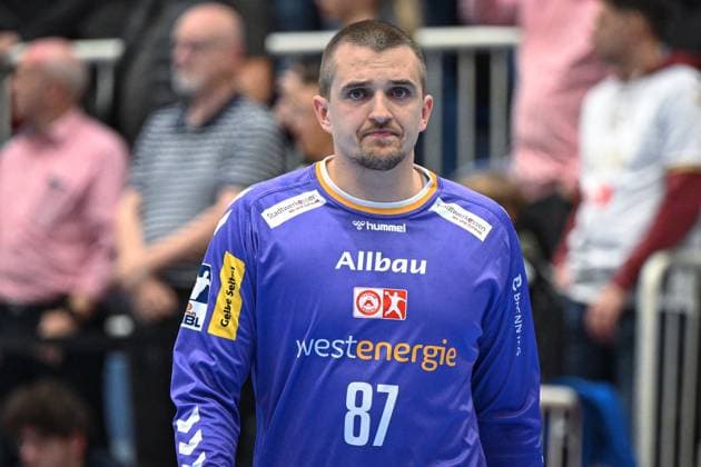 Deutschland, Handball, 2. Bundesliga, 7. Spieltag, 2025 2026, TuSEM Essen vs TV Großwallstadt, 10.10.2025, Sporthalle Am Hallo, Essen, Deutschland, Dominik Plaue (TuSEM Essen, 87) Copyright: xMarkusxVerwimpx