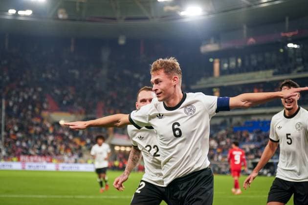 Fussball: FIFA WM Qualifikation Europa 2025 26, 7. Spieltag - Deutschland vs Luxemburg - PreZero-Arena (Sinsheim): Tor und Torjubel zum 4:0 durch Joshua Kimmich (Deutschland, 6) Freude, Emotionen, Jubel Sinsheim Baden-Württemberg Deutschland Copyright: xJOERANxSTEINSIEKx