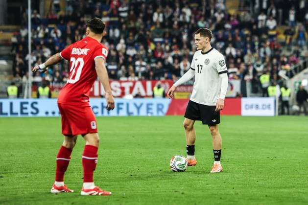 Fussball, UEFA European Qualifiers WM Qualifikation Europa Gruppe A - 7.Spieltag Deutschland - Luxemburg 10.10.2025, PreZero Arena Florian Wirtz (Deutschland, 17) Sinsheim PreZero Arena Baden-Württemberg Deutschland