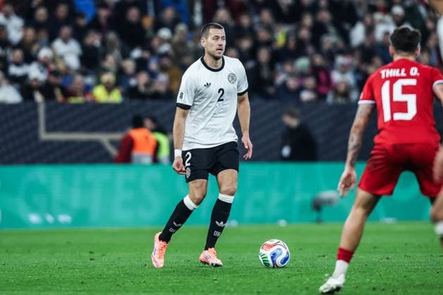 Fussball, UEFA European Qualifiers WM Qualifikation Europa Gruppe A - 7.Spieltag Deutschland - Luxemburg 10.10.2025, PreZero Arena Waldemar Anton (Deutschland, 2) Sinsheim PreZero Arena Baden-Württemberg Deutschland
