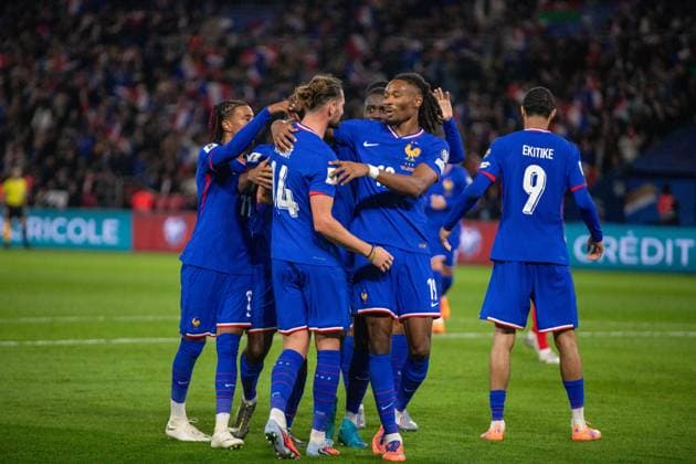 October 10, 2025, Paris, Å½Le-De-France, France: October 10, 2025, Paris, France: France beats Azerbaijan (3-0) in the Parc des Princes for their third game in the 2026 World Cup Qualifiers. Paris France - ZUMAp284 20251010_zip_p284_024 Copyright: xMickaelxPintax