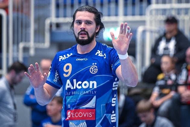 Deutschland, Handball, 2. Bundesliga, 7. Spieltag, 2025 2026, TuSEM Essen vs TV Großwallstadt, 10.10.2025, Sporthalle Am Hallo, Essen, Deutschland, Yessine Meddeb (TV Großwallstadt, 9) Copyright: xMarkusxVerwimpx