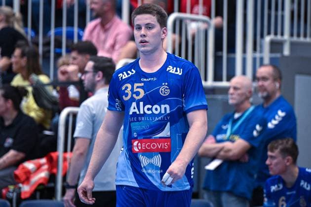 Deutschland, Handball, 2. Bundesliga, 7. Spieltag, 2025 2026, TuSEM Essen vs TV Großwallstadt, 10.10.2025, Sporthalle Am Hallo, Essen, Deutschland, Axel Skaarnaes Axel Skarnaes (TV Großwallstadt, 35) Copyright: xMarkusxVerwimpx