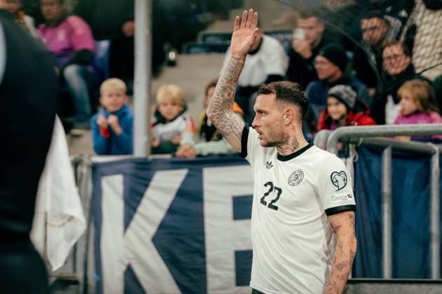 Sinsheim, Germany, October 10th 2025 David Raum ( 22 - Germany) during the UEFA European Qualifiers match between Germany vs. Luxemburg at PreZero Arena, in Sinsheim, Germany. (Gabor Baumgarten SPP) Copyright: xGaborxBaumgartenx xSPPx spp-en-GaBaSp-10_10_Germany_Luxemburg_European Qualifiers_Gabor_Baumgarten-09097