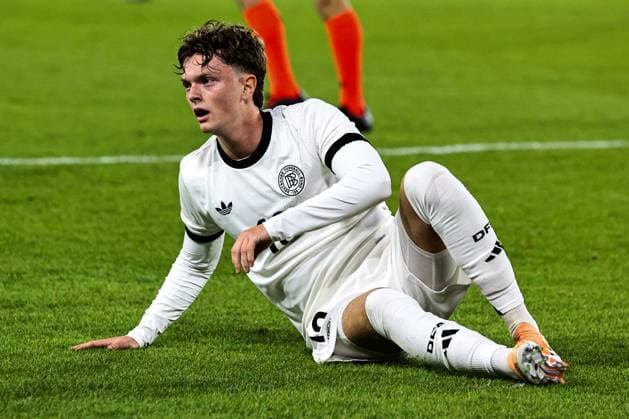 Paul Wanner (Deutschland,10) - EM-Qualifikation U 21 Gruppe F Länderspiel Deutschland vs. Griechenland in der ad hoc Arena im Ernst-Abbe-Sportfeld in Jena - Aktion,Fußball,Mann,Männer,Deutschland,10.10.2025