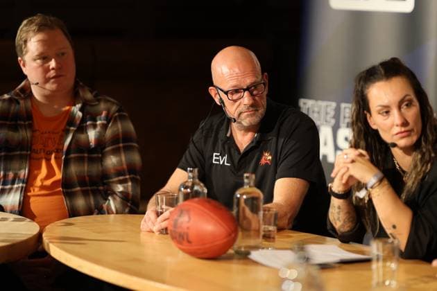 GFL Livetalk Week 23 Eberhard von Lobenstein (Potsdam Royals, Board) GFL-Bowl, Potsdam Royals vs. Dresden Monarchs, American Football, German Football League, Week 23, 2025, 11.10.2025, Dresden Rudolf-Harbig-Stadion BW Germany Copyright: xFootxBowl SebastianxJustx