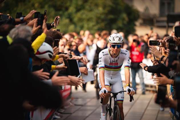 October 11, 2025, Bergamo, Turin, Italy: Il Lombardia 2025, Cycling Classic race. World champion Tadej Pogacar Bergamo Italy - ZUMAm214 20251011_zip_m214_011 Copyright: xMatteoxSeccix