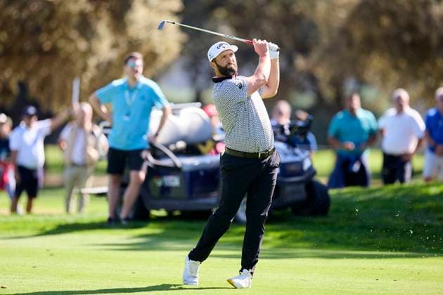 Open de Espa–a presented by Madrid 2025 - Day Three Jon Rahm of Spain plays a shoot during the Open de Espa–a presented by Madrid 2025 at Club de Campo Villa de Madrid on October 11, 2025, in Madrid, Spain. Madrid Club de Campo Villa de Madrid Madrid Spain RL_OpESP_DPWT_000448 Copyright: xRicardoxLarreinax