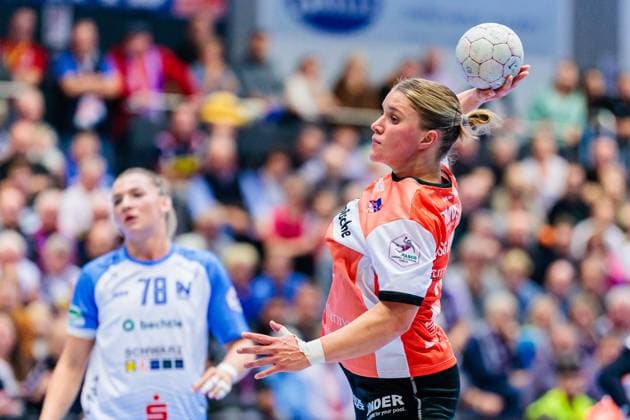 Laura Rueffieux (HSG Blomberg-Lippe, 03) ist enttaeuscht nach Tor zum XX durch GER, HSG Blomberg-Lippe vs. Union Neckarsulm, Handball, 1. Bundesliga Frauen, 5. Spieltag, Spielzeit 2025 2026, 11.10.2025 GER, HSG Blomberg-Lippe vs. Sport-Union Neckarsulm, Handball, 1. Bundesliga Frauen, 5. Spieltag, Spielzeit 2025 2026, 11.10.2025 Blomberg Copyright: xEibner-Pressefoto JanxRollingerx EP_JSK