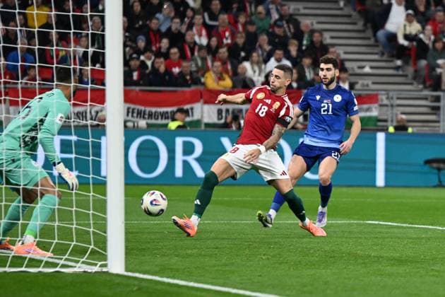 Zsolt Nagy (Hungary) during the UEFA European 2026 - Qualifying round - Matchday 7 between Hungary vs. Armenia on 11 October 2025 at the Puskas Arena, Budapest, Hungary  Copyright: xVincenzoxOrlando IPAxSportx xipa-agency.netx xx IPA_66435644 IPA_Agency_IPA66435644