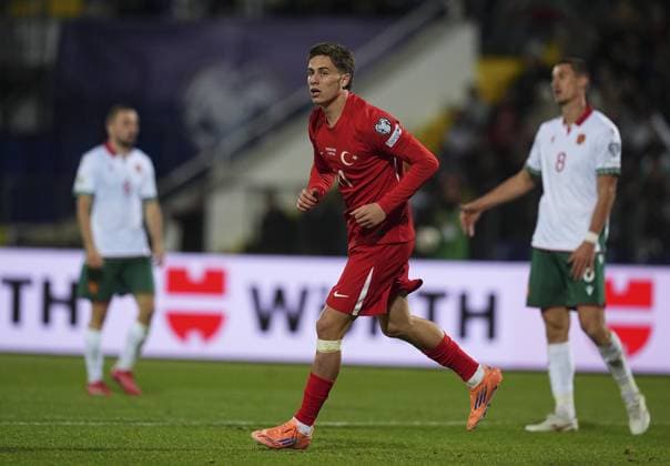 Bulgaria v Turkiye - 2026 FIFA World Cup, WM, Weltmeisterschaft, Fussball European Qualifiers SOFIA, BULGARIA - OCTOBER 11: Kenan Yildiz of Turkiye celebrates after scoring a goal during the 2026 FIFA World Cup European Qualifier Group E match between Bulgaria and Turkiye at Vasil Levski National Stadium in Sofia, Bulgaria on October 11, 2025. Mehmet Emin Menguarslan Anadolu Sofia Bulgaria. Editorial use only. Please get in touch for any other usage.  Copyright: x2025xAnadoluxMehmetxEminxMenguarslanx