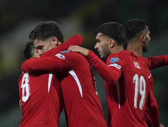 Bulgaria v Turkiye - 2026 FIFA World Cup, WM, Weltmeisterschaft, Fussball European Qualifiers SOFIA, BULGARIA - OCTOBER 11: Kenan Yildiz of Turkiye celebrates after scoring a goal during the 2026 FIFA World Cup European Qualifier Group E match between Bulgaria and Turkiye at Vasil Levski National Stadium in Sofia, Bulgaria on October 11, 2025. Mehmet Emin Menguarslan Anadolu Sofia Bulgaria. Editorial use only. Please get in touch for any other usage.  Copyright: x2025xAnadoluxMehmetxEminxMenguarslanx